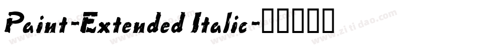 Paint-Extended Italic字体转换